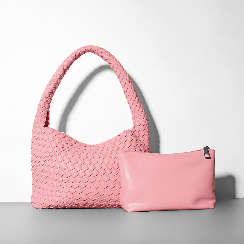 Jordan, Handmade Shoulder Soft Leather Woven Hand Bag