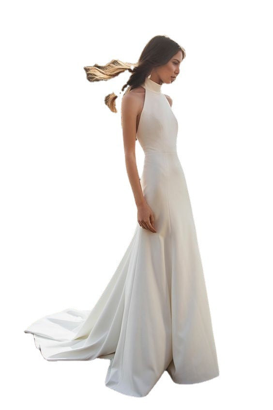 Venus I, Flowing Slim Fit Halter Neck Bridal Gown