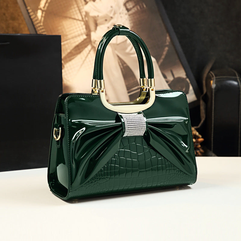 Glitz and Glamour, High Fashion Patent Leather Handbags in Striking Colors