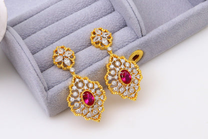 Luxury Custom 925 Silver Lace Earrings