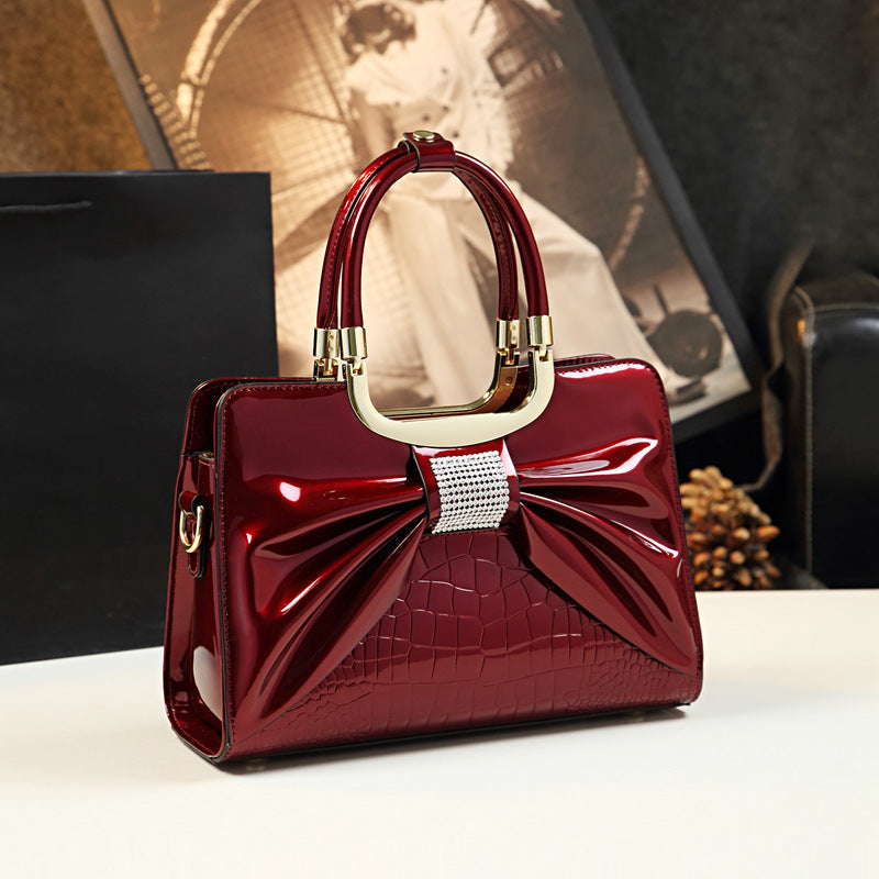 Glitz and Glamour, High Fashion Patent Leather Handbags in Striking Colors