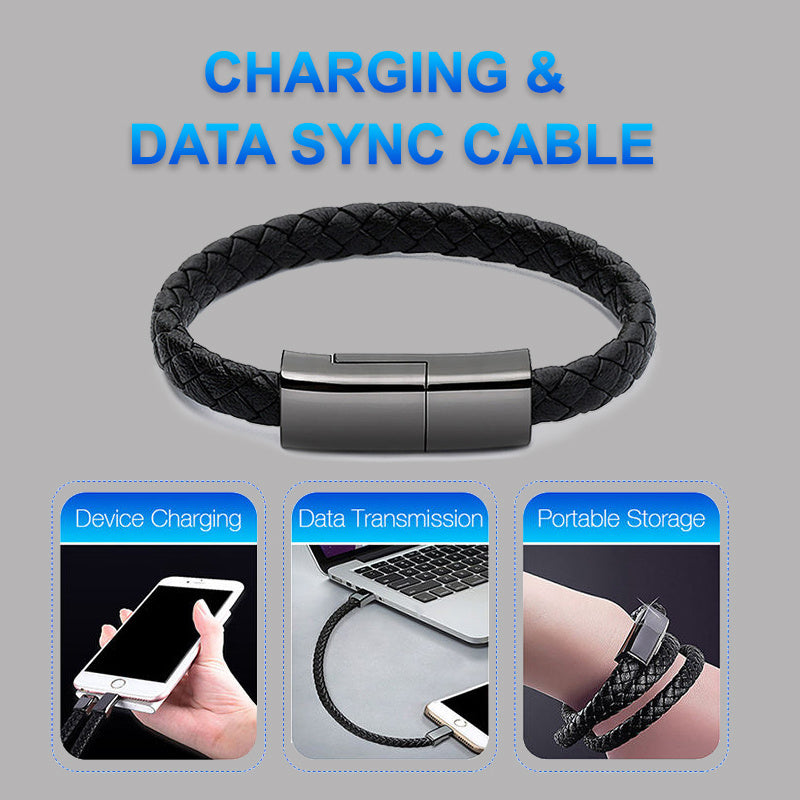 New Bracelet Charger, USB Charging Cable, Data Charging Cord For IPhone14 13 Max USB C Cable For Phone Micro Cable