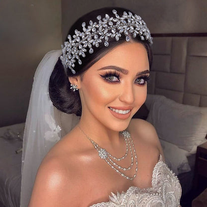 Gorgeous Wedding Rhinestone Luxurious Flexible Bridal Headbands, Hair Accessories