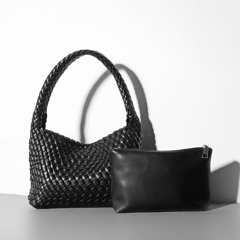 Jordan, Handmade Shoulder Soft Leather Woven Hand Bag