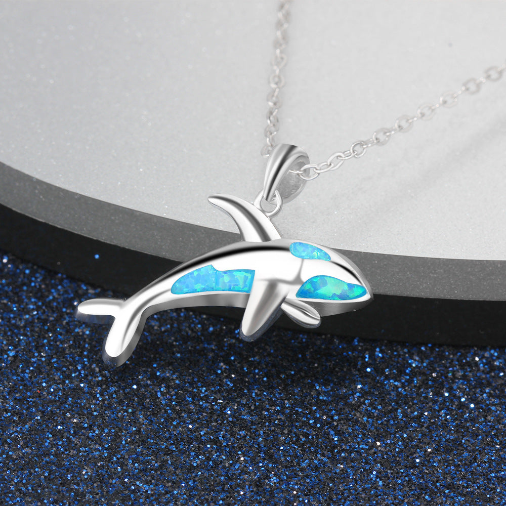 Dolphin Ocean, Sea Life New Silver Ornament