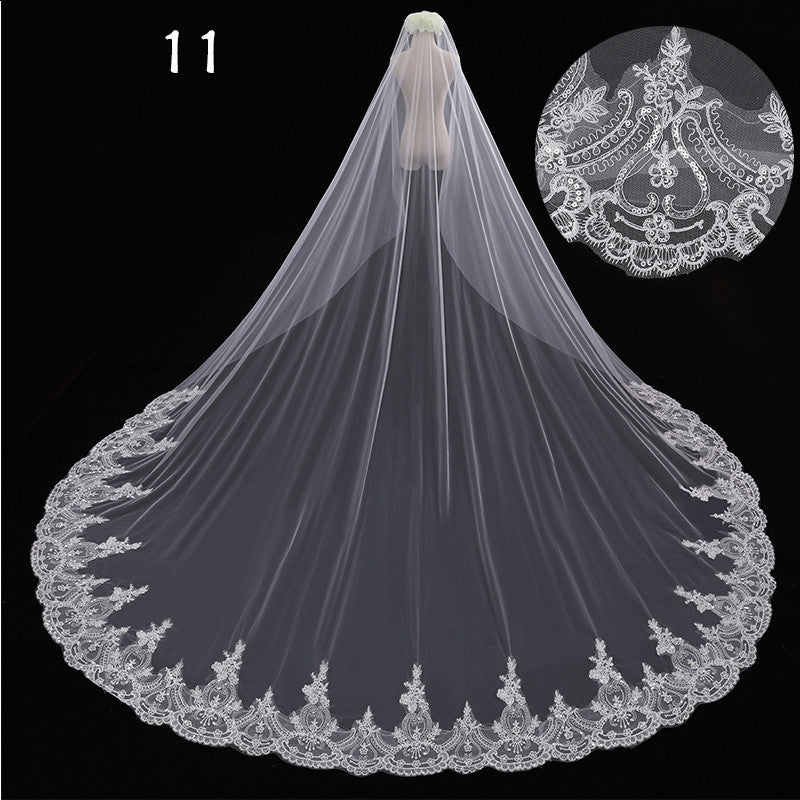 Veil Master,  Gorgeous Cathedral Length Wedding Veils in a Variety of Exquisite Designs