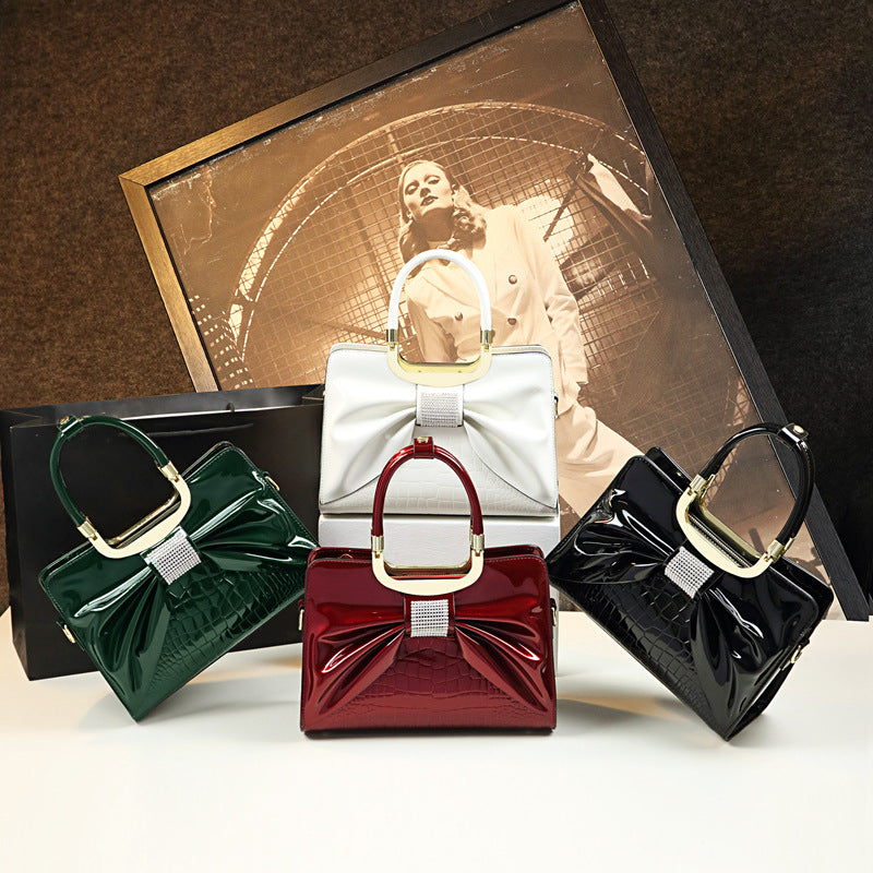 Glitz and Glamour, High Fashion Patent Leather Handbags in Striking Colors