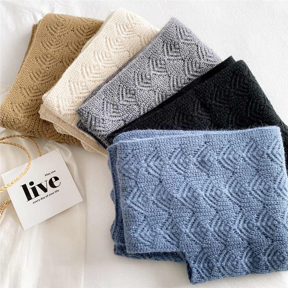 The Hamptons, Knitted Wool Sweater Scarf for Women